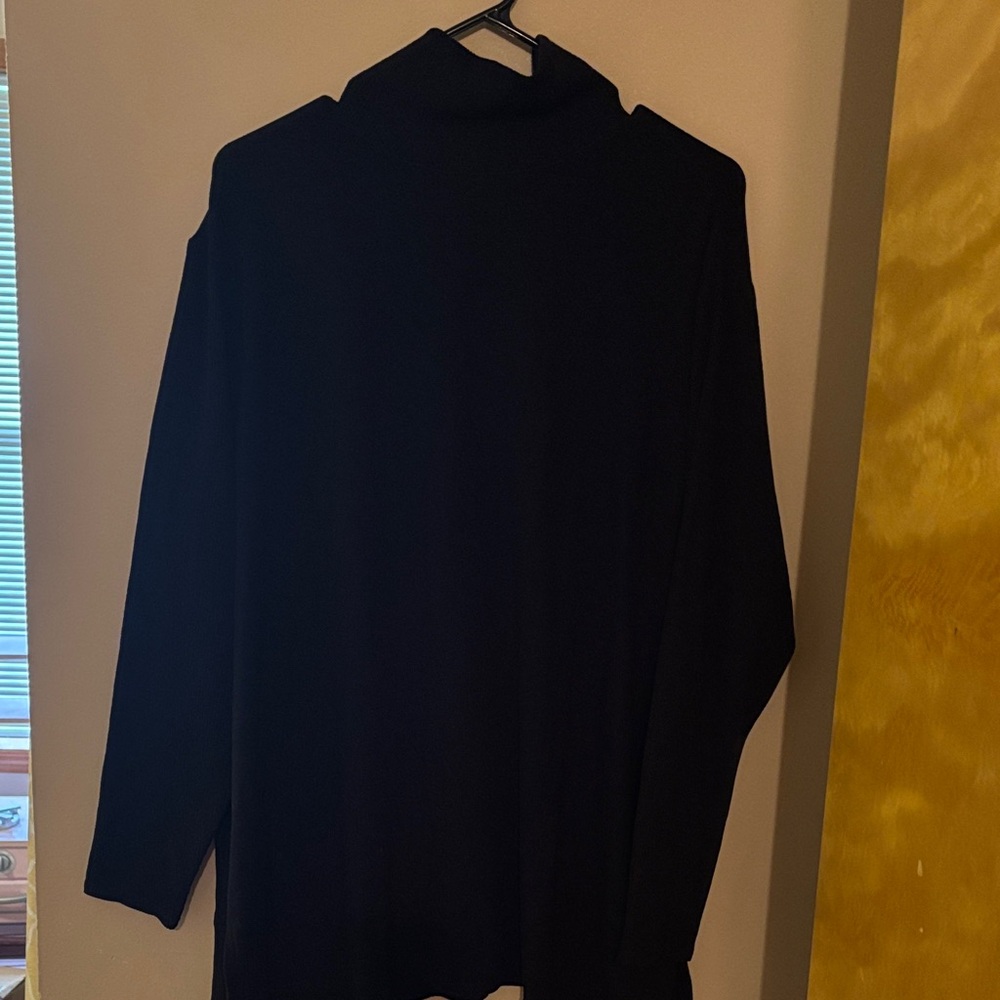 Lisa Rinna Collection Classic Black Turtleneck